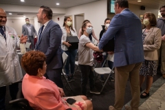 May 11, 2023: Senators Jimmy Dillon and Christine Tartaglione present check to Fox Chase Cancer Center.