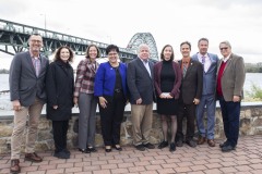 October 17, 2022: In the shadow of the Tacony-Palmyra Bridge, Sen. Dillon joined city and state officials, along with dozens of volunteers, to mark the groundbreaking of new K&T2 Trail Segment. The proposed half-mile section is the newest addition to Riverfront North’s planned 11-mile network of trails and parks along the Delaware River in Northeast Philadelphia.  It will complete the connection of Tacony Boat Launch, Lardner’s Point Park, and the Frankford Boat Launch.