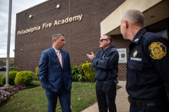 October 31, 2023: Sen. Dillon continued his “Journeys with Jimmy” series at the Philadelphia Fire Academy.