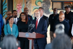 September 7, 2022: Senator Jimmy Dillon joins Gov. Wolf and colleagues to announce an additional $100.5 million to help prevent gun violence in Pennsylvania.
