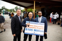 September 7, 2022: Senator Jimmy Dillon joins Gov. Wolf and colleagues to announce an additional $100.5 million to help prevent gun violence in Pennsylvania.