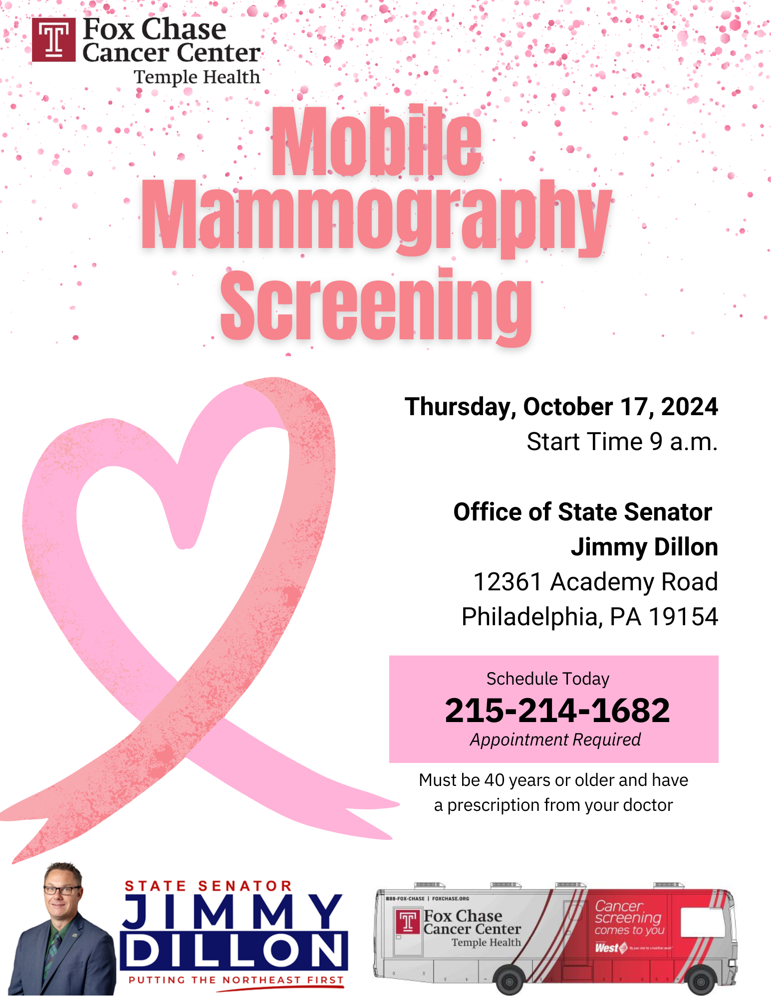 Mobile Mammography Screening - October 17, 2024